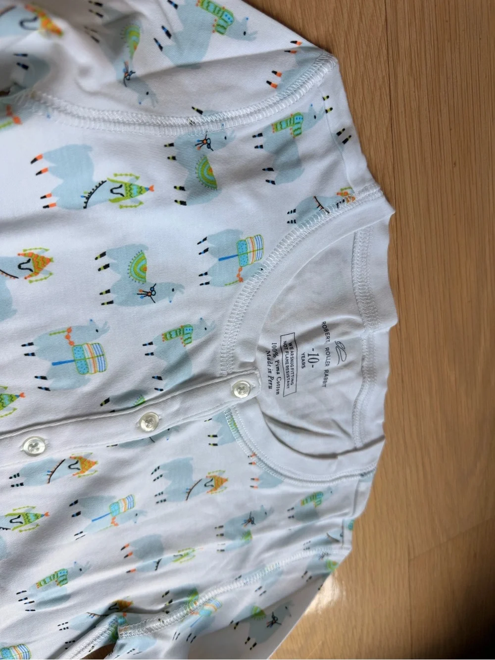 Roller Rabbit Children's  PimCotton Pajama Set with Red, Yellow, and Teal Prints